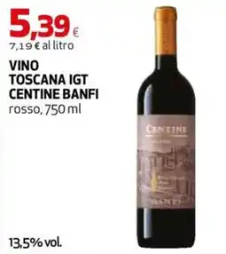 Extracoop Vino Toscana IGT Centine Banfi offerta