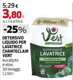 Extracoop Detersivo liquido per lavatrice Chanteclair Vert offerta