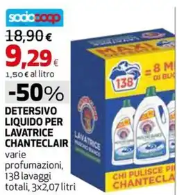 Extracoop Detersivo liquido per lavatrice Chanteclair offerta