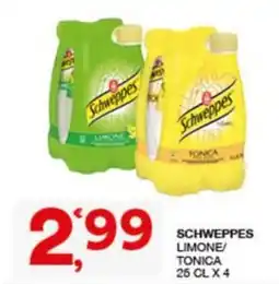 Quick Sisa Schweppes Limone/Tonica offerta