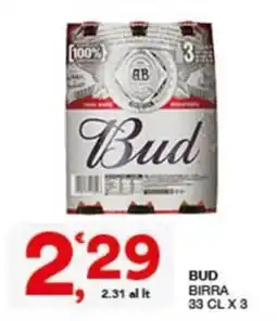 Quick Sisa Bud birra offerta