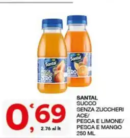 Quick Sisa Santal succo senza zuccheri offerta