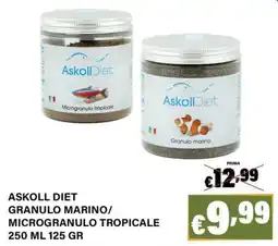 Zoomiguana Askoll Diet Granulo Marino/Microgranulo Tropicale offerta