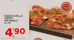Quick Sisa Cosce di pollo aperte per griglia offerta