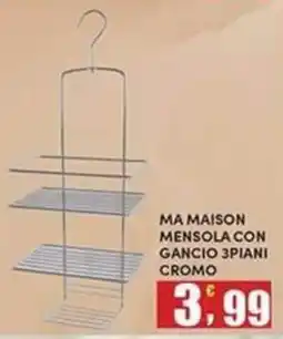 Maury's Ma Maison mensola con gancio 3 piani cromo offerta