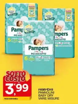 Quick Sisa Pampers pannolini baby dry offerta
