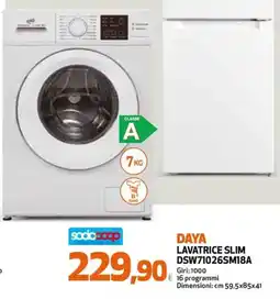 Extracoop Daya lavatrice slim offerta