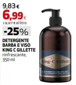 Extracoop Detergente barba e viso King C Gillette rinfrescante offerta