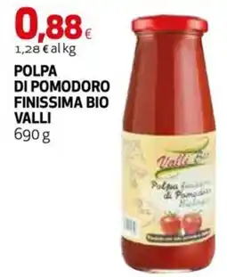 Extracoop Polpa di pomodoro finissima bio Valli offerta