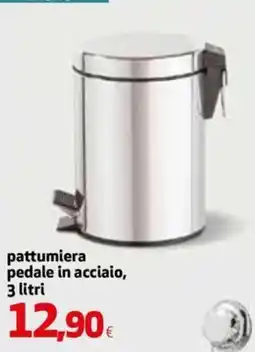 Extracoop pattumiera pedale in acciaio offerta