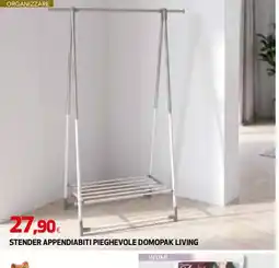 Extracoop Stender appendiabiti pieghevole Domopak Living offerta