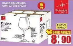 Maury's Divino calice vino Bormioli Rocco offerta