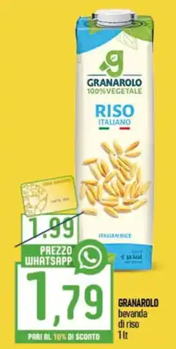 Ciro Amodio Granarolo bevanda di riso offerta