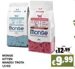 Zoomiguana Monge Kitten Manzo/Trota offerta