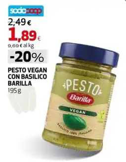 Extracoop Pesto vegan con basilico Barilla offerta
