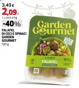 Extracoop Falafel di ceci e spinaci Garden Gourmet offerta