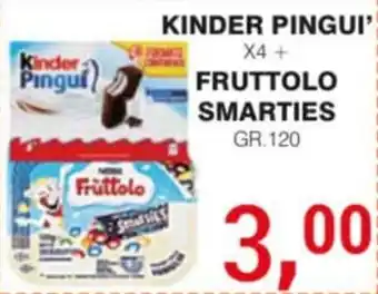 Kinder Pinguì Fruttolo Smarties