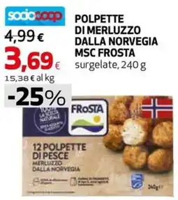 Extracoop Polpette di pesce Frosta offerta