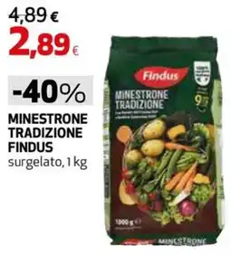 Extracoop Minestrone tradizione Findus offerta