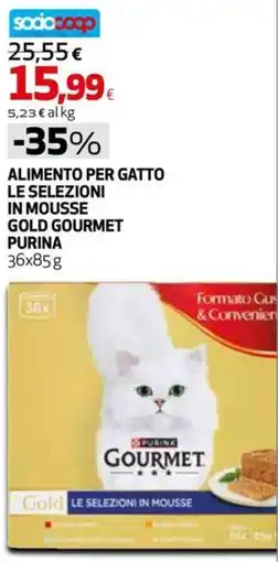 Extracoop Alimento per gatto Le selezioni in mousse Gold Gourmet Purina offerta