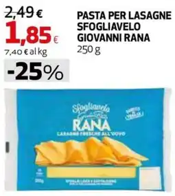 Extracoop Pasta per lasagne sfogliavelo Giovanni Rana offerta