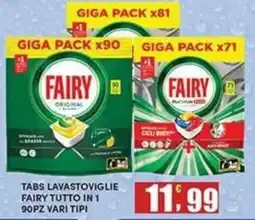 Maury's Tabs lavastoviglie Fairy tutto in 1 offerta