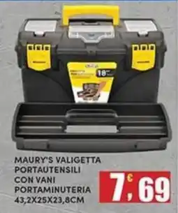 Maury's Maury's valigetta portautensili con vani portaminuteria offerta