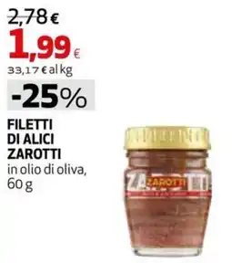 Extracoop Filetti di alici Zarotti offerta