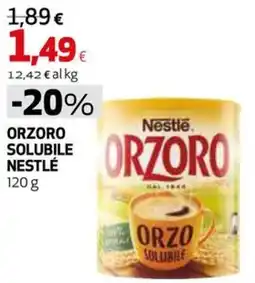 Extracoop Orzoro solubile Nestlé offerta