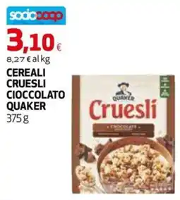 Extracoop Cereali Cruesli Cioccolato Quaker offerta