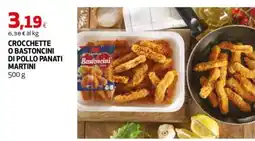 Extracoop Crocchette o bastoncini di pollo panati Martini offerta