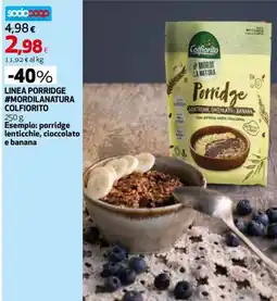 Extracoop Porridge lenticchie cioccolato banana Colfiorito offerta
