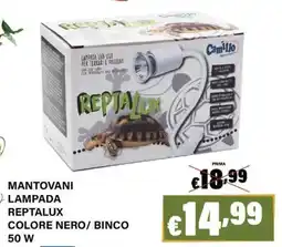 Zoomiguana Mantovani lampada reptalux colore nero/ binco 50 w offerta