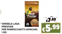 Zoomiguana Versele Laga Prestige per parrocchetti africani offerta