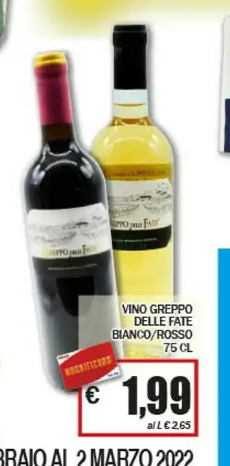 EMMEpiù Greppo delle fate bianco/rosso offerta