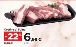 Carrefour Costine Di Suino offerta