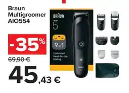 Carrefour Braun Multigroomer AIO554 offerta