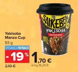 Carrefour Yakisoba Manzo Cup offerta