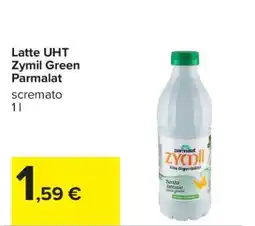 Carrefour Latte UHT Zymil Green Parmalat offerta