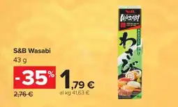Carrefour S&B Wasabi offerta