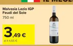 Carrefour Malvasia Lazio IGP Feudi del Sole offerta