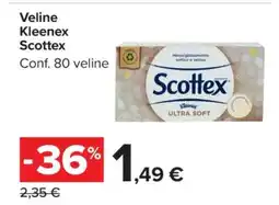 Carrefour Veline Kleenex Scottex offerta
