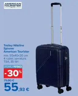 Carrefour Trolley Niteline Spinner offerta