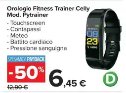 Carrefour Orologio Fitness Trainer CELLY Mod. PYTRAINER offerta