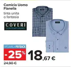 Carrefour Camicia Uomo Flanella offerta
