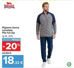 Carrefour Pigiama Uomo Lonsdale offerta