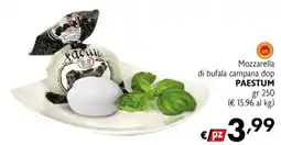 Maxi Supermercati Mozzarella di bufala campana dop Paestum offerta