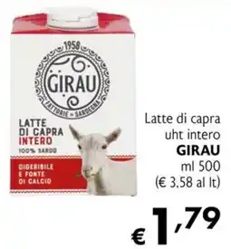 Maxi Supermercati Latte di capra intero GIRAU offerta