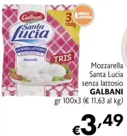 Maxi Supermercati Mozzarella Santa Lucia senza lattosio offerta