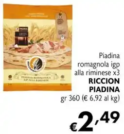 Maxi Supermercati Piadina romagnola igp alla riminese riccion piadina offerta